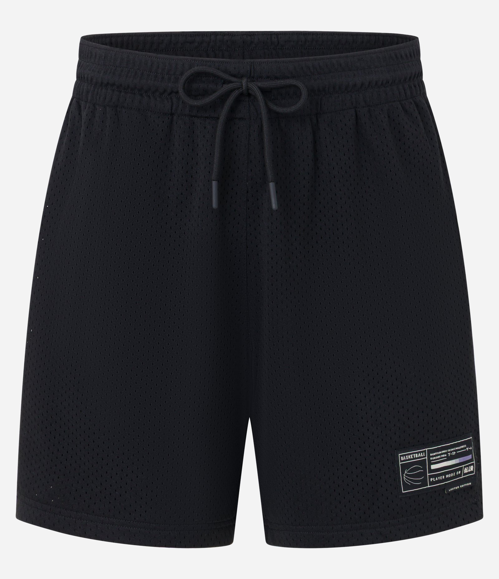 Bermuda Esportiva de Basquete com Cós Elástico e Textura Preto 4