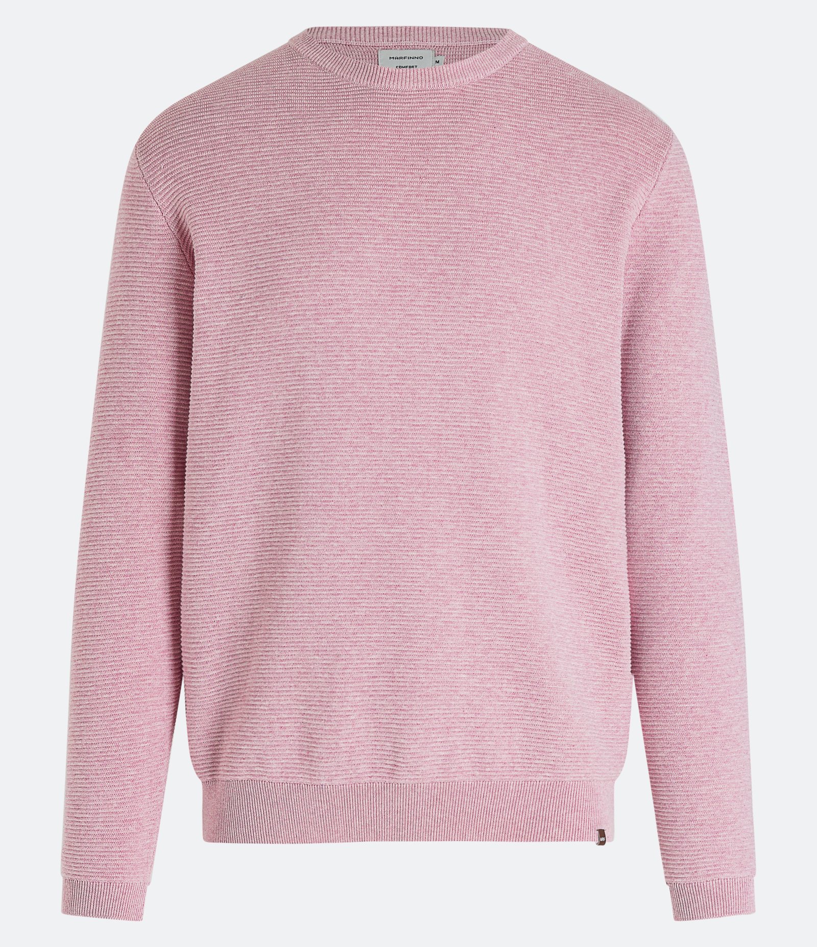 Suéter Comfort em Tricô com Texturizado Rosa 6