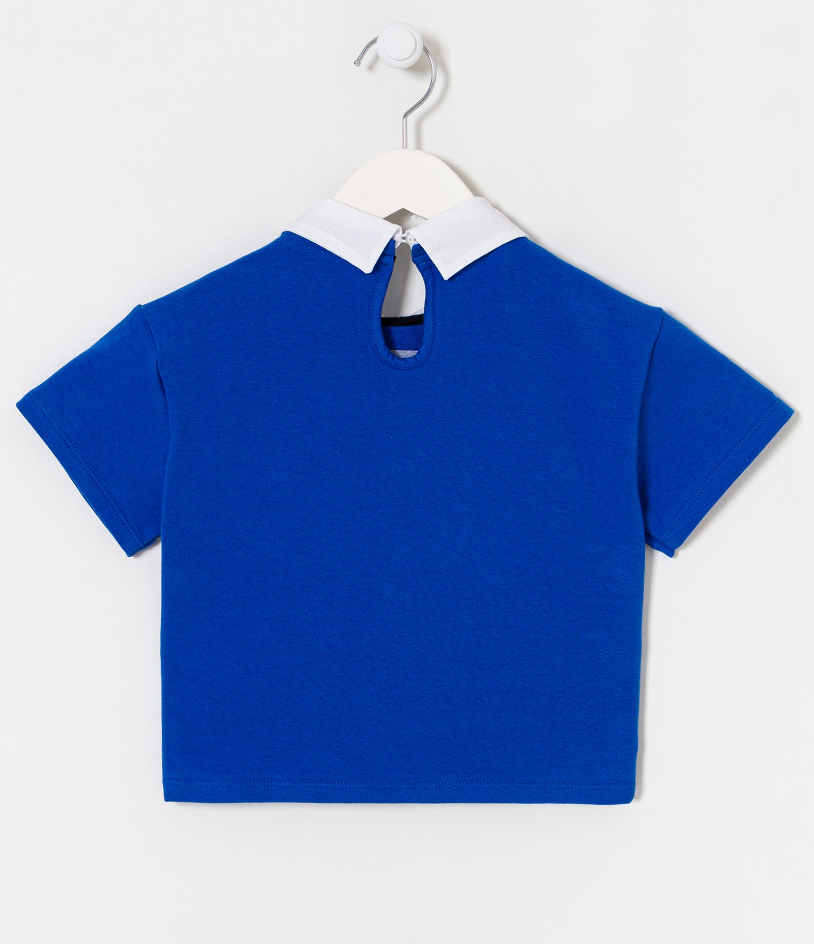 Blusa Infantil em Cotton com Bordado Atoalhado NYC 48 - Tam 5 a 14 Anos Azul 2