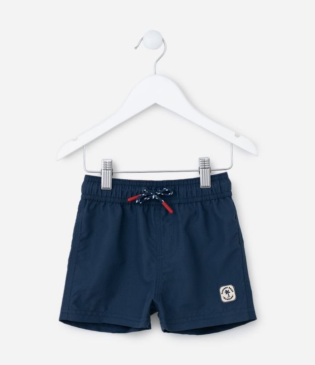 Bermuda de Banho Infantil sem Estampa -  Tam 1 a 4 anos