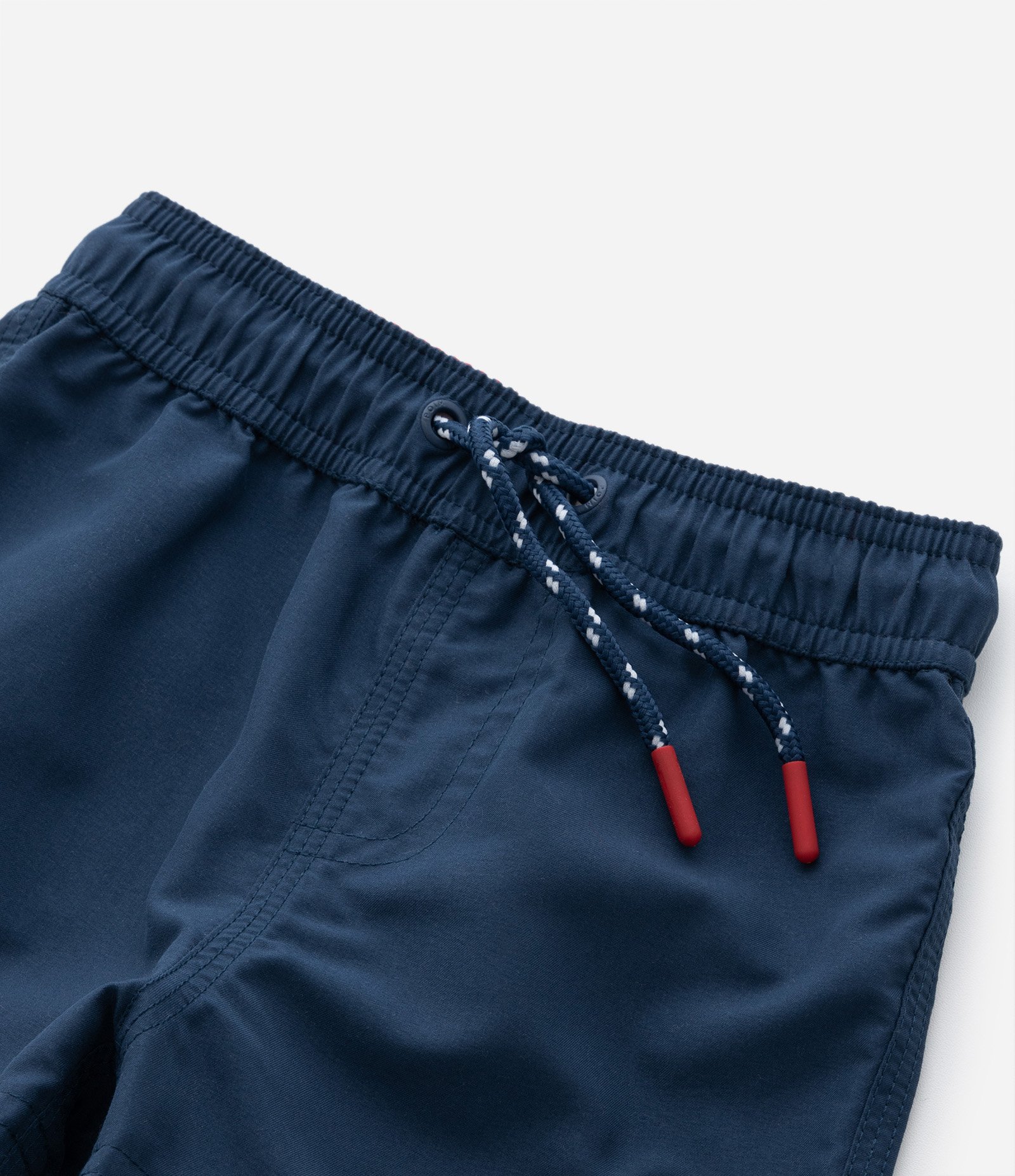 Bermuda de Banho Infantil com Etiqueta Emborrachada - Tam 1 a 5 anos Azul Escuro 5