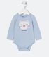 Imagem miniatura do produto Body Infantil de Lunares Estampado Carita de Gato - Talle RN a 18 meses Azul 1