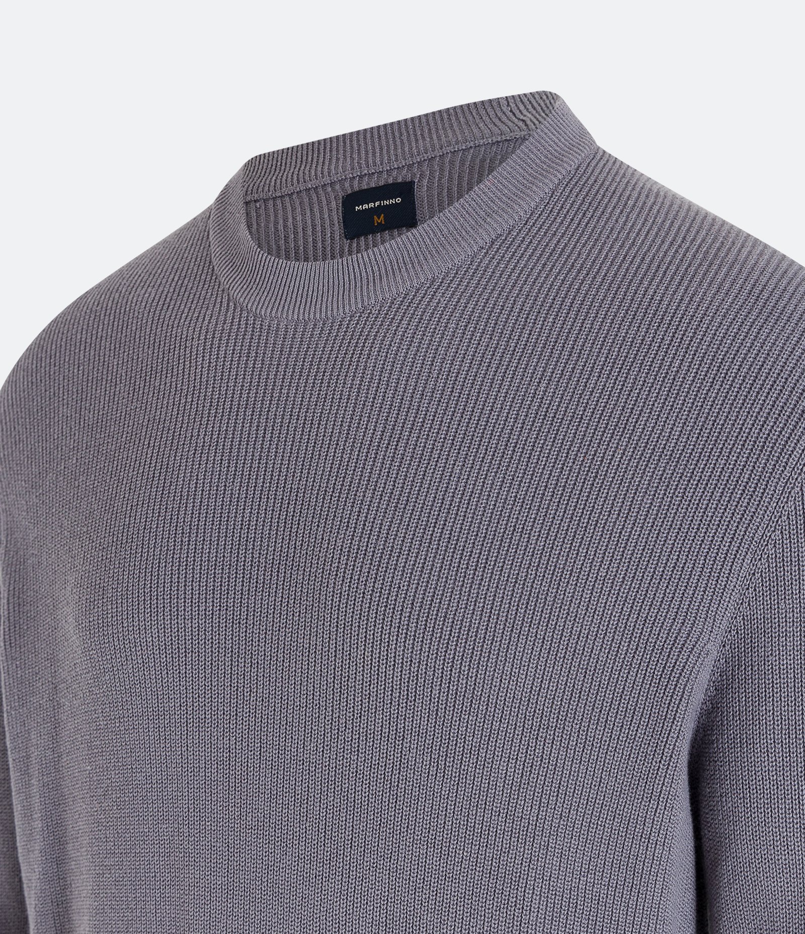 Suéter Comfort em Tricô com Textura e Gola Redonda 7