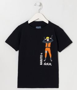 Camiseta Infantil com Estampa Naruto - Tam 5 a 14 anos