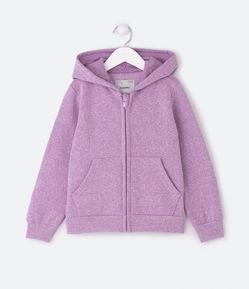 Jaqueta Básica Infantil em Moletom com Capuz - Tam 5 a 14 Anos