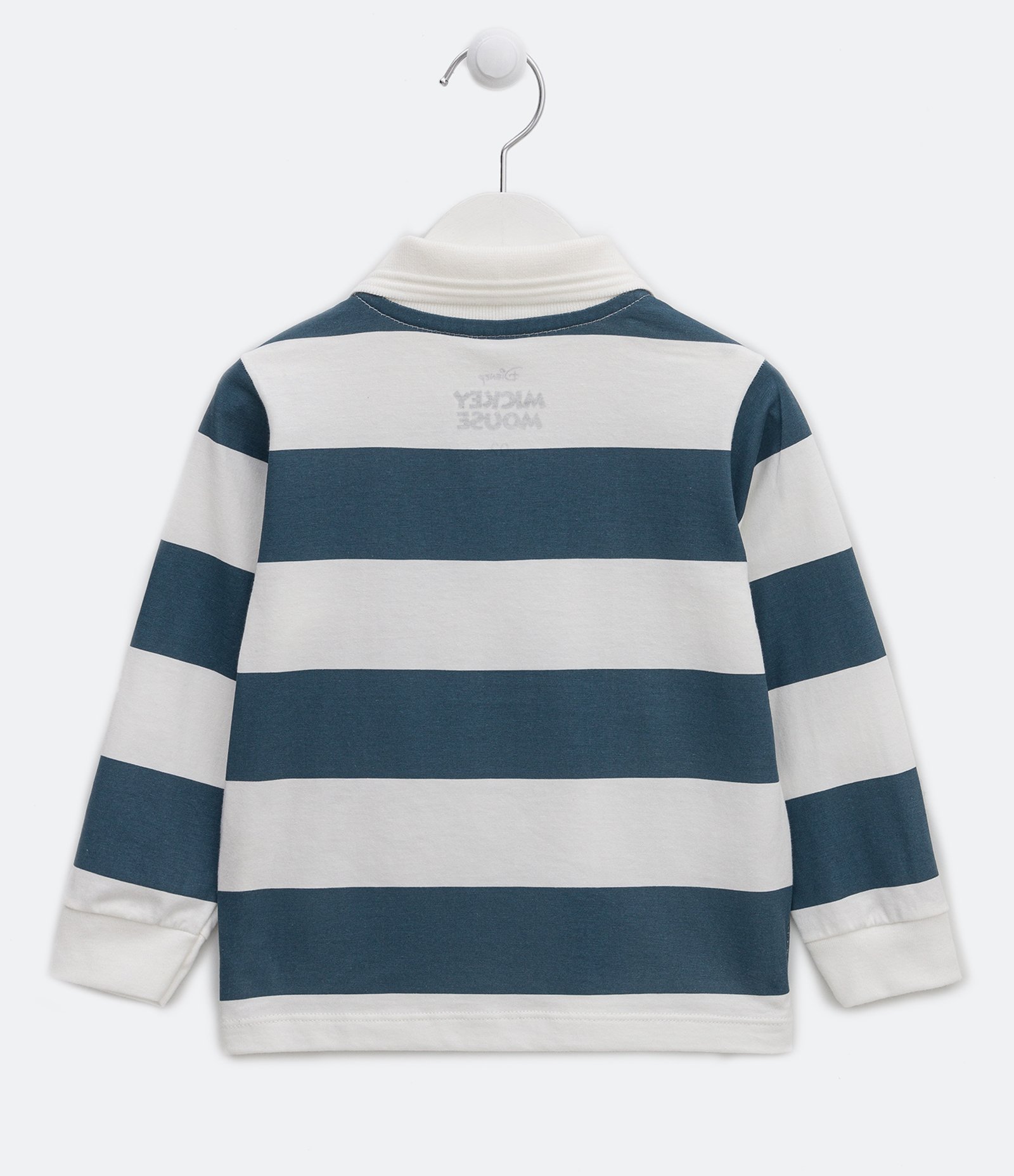 Polo Infantil Listrada com Estampa Mickey - Tam 1 a 5 Anos Azul 2