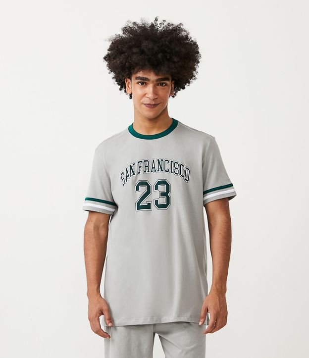 Pijama Curto em Algodão com Estampa San Francisco 23