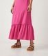 Imagem miniatura do produto Vestido New Midi de Tirantes en Viscosa Texturizada y Barra Fruncida Rosado 6