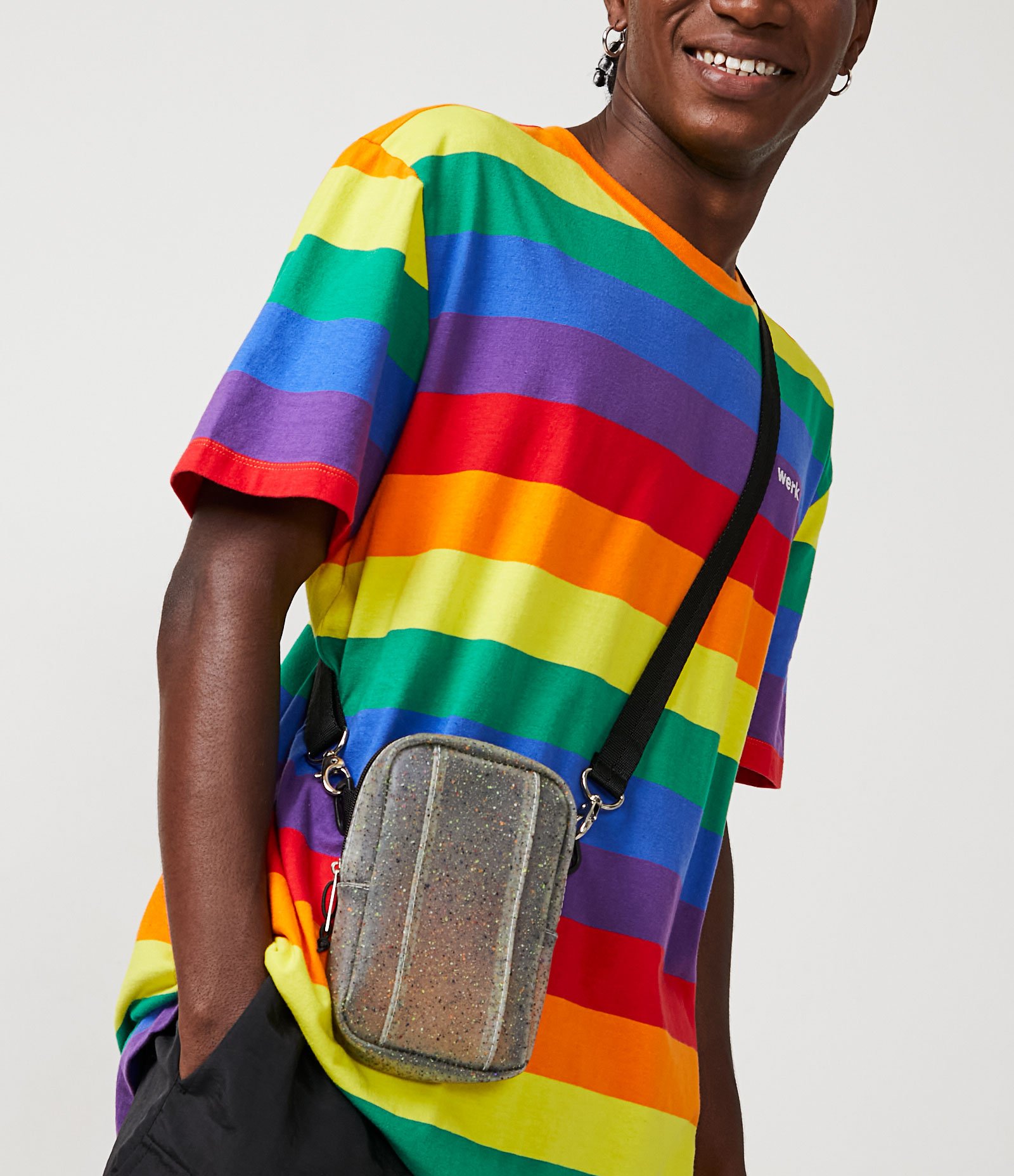 Bolsa Mini Bag com Alça Transversal e Respingos Multicores 6