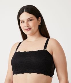 Sutiã Básico Tomara que Caia em Renda Curve & Plus Size