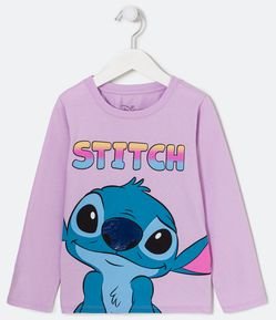 Remera Infantil con Estampado del Stitch - Talle 5 a 14 años