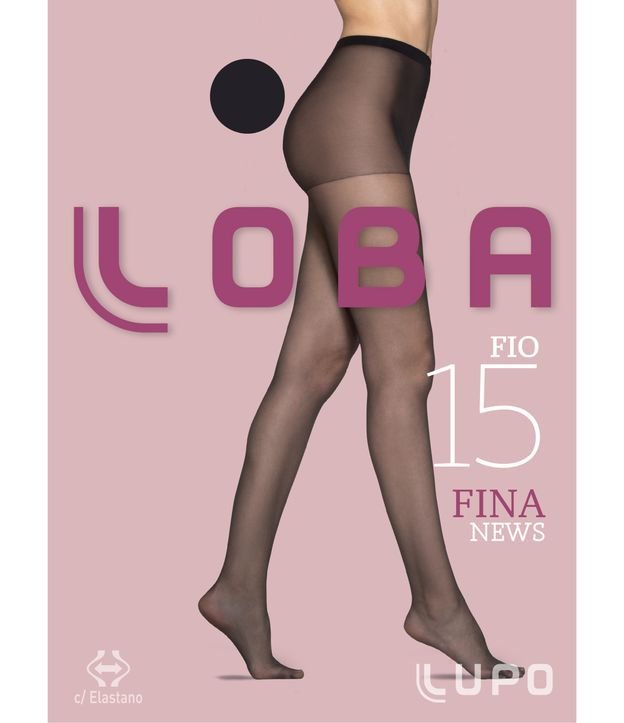 Meia Calça Loba em Poliamida Fio 15 Lupo