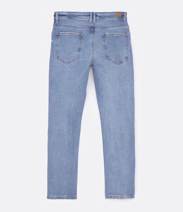 Calça Slim Jeans com Bolsos Azul 7