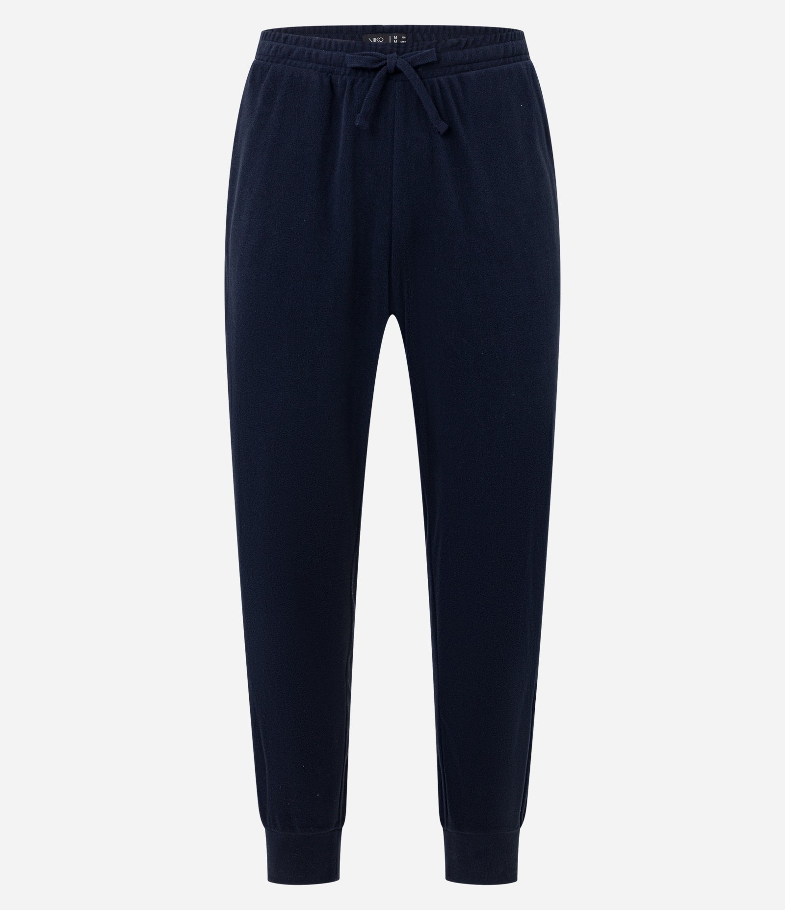 Pijama Longo em Fleece com Textura e Manga Longa Azul Escuro 4