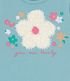 Imagem miniatura do produto Blusa Infantil en Cotton con Bordado de Flor en Organza - Talle 1 a 5 años Azul 3