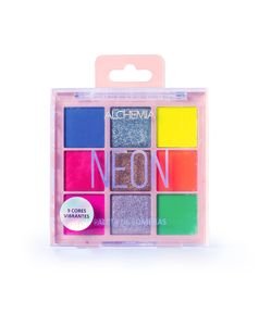 Paleta de Sombras Neon com 9 Cores Alchemia
