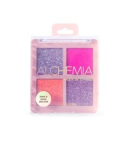 Paleta de Sombras Glitter com 4 cores Alchemia