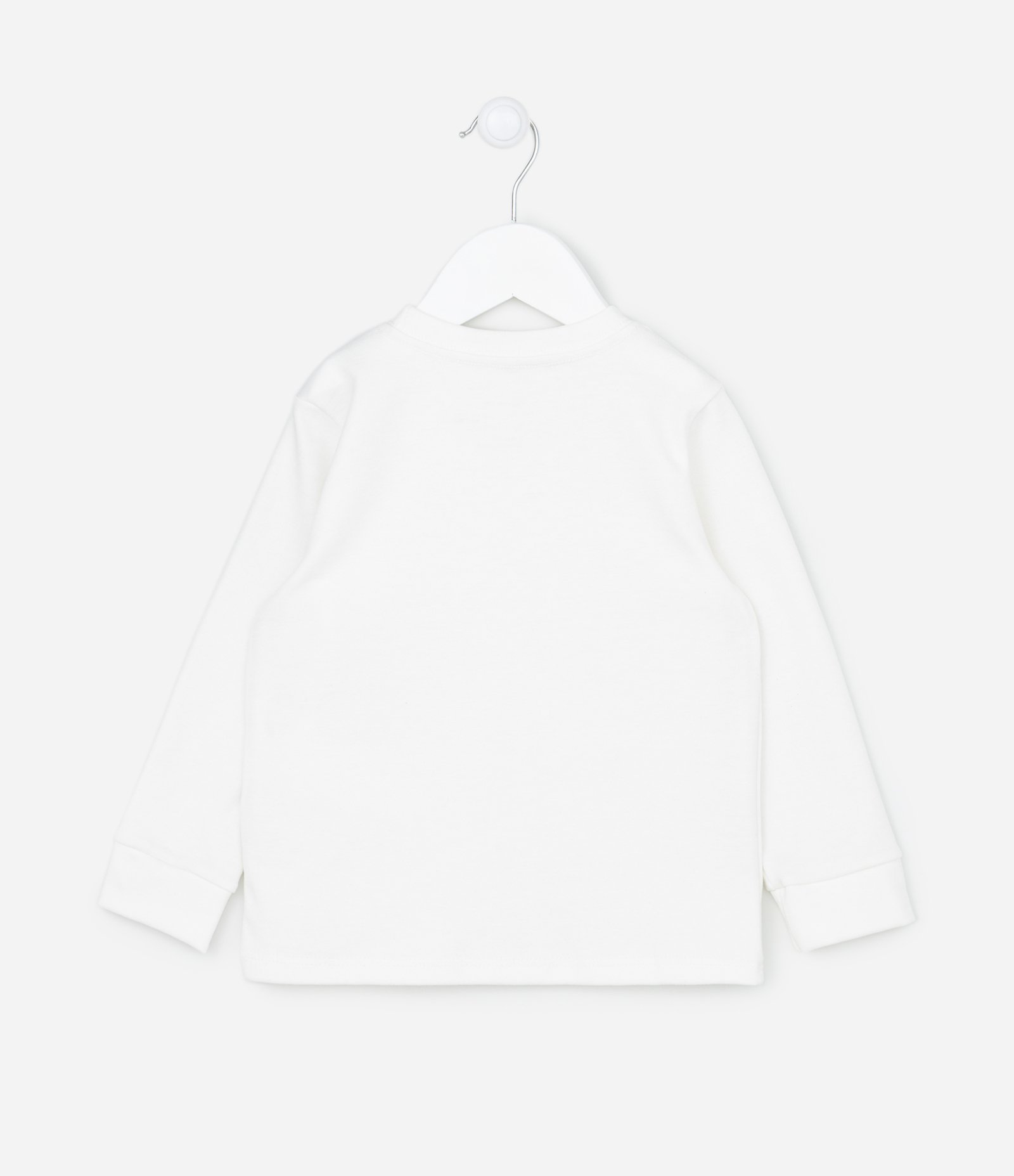 Camiseta Básica Infantil com Etiqueta na Barra- Tam 1 a 5 Anos Branco Neve 2
