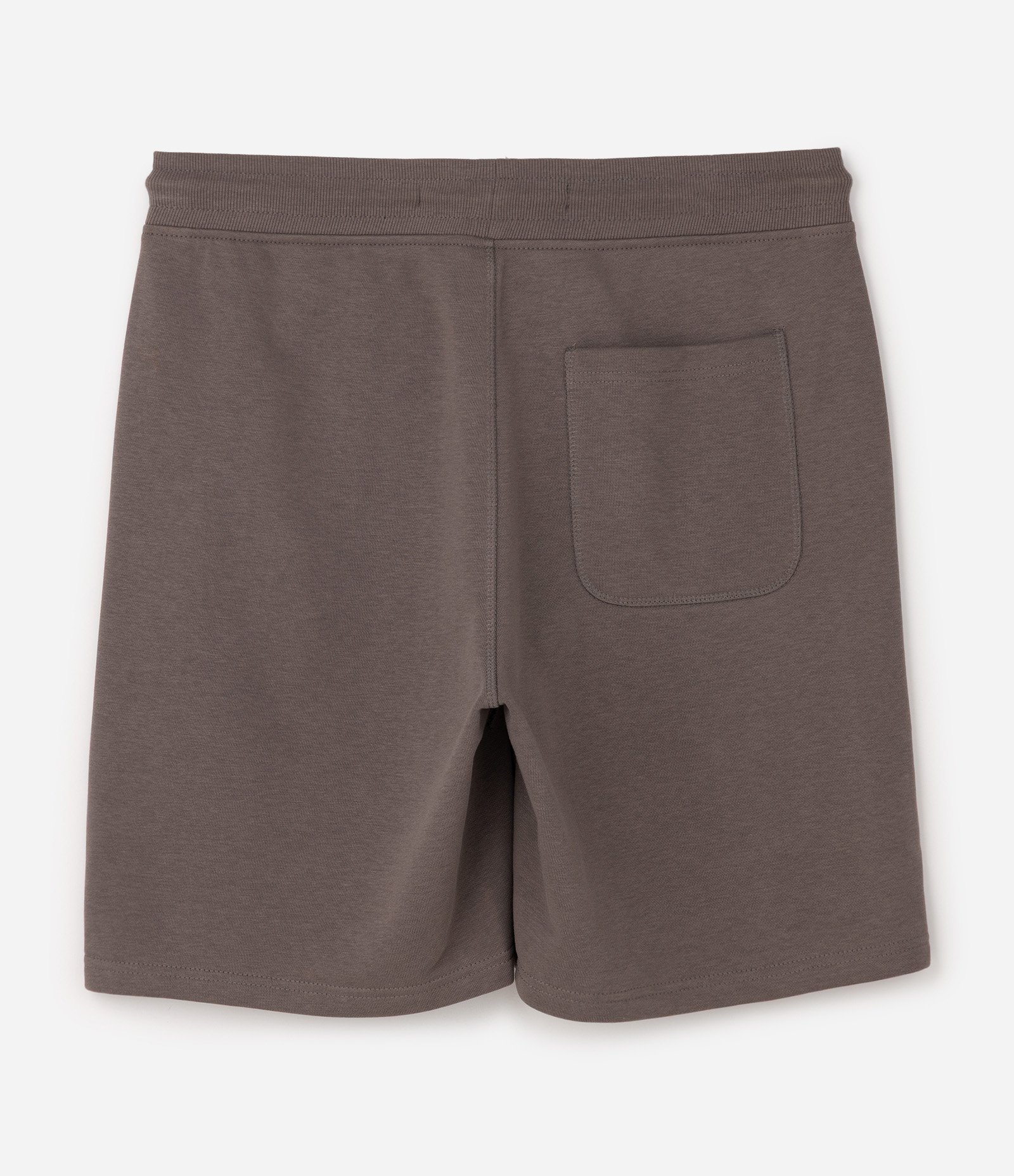 Bermuda Slim em Moletom com Cós Elástico e Etiqueta na Barra Cinza Médio 6