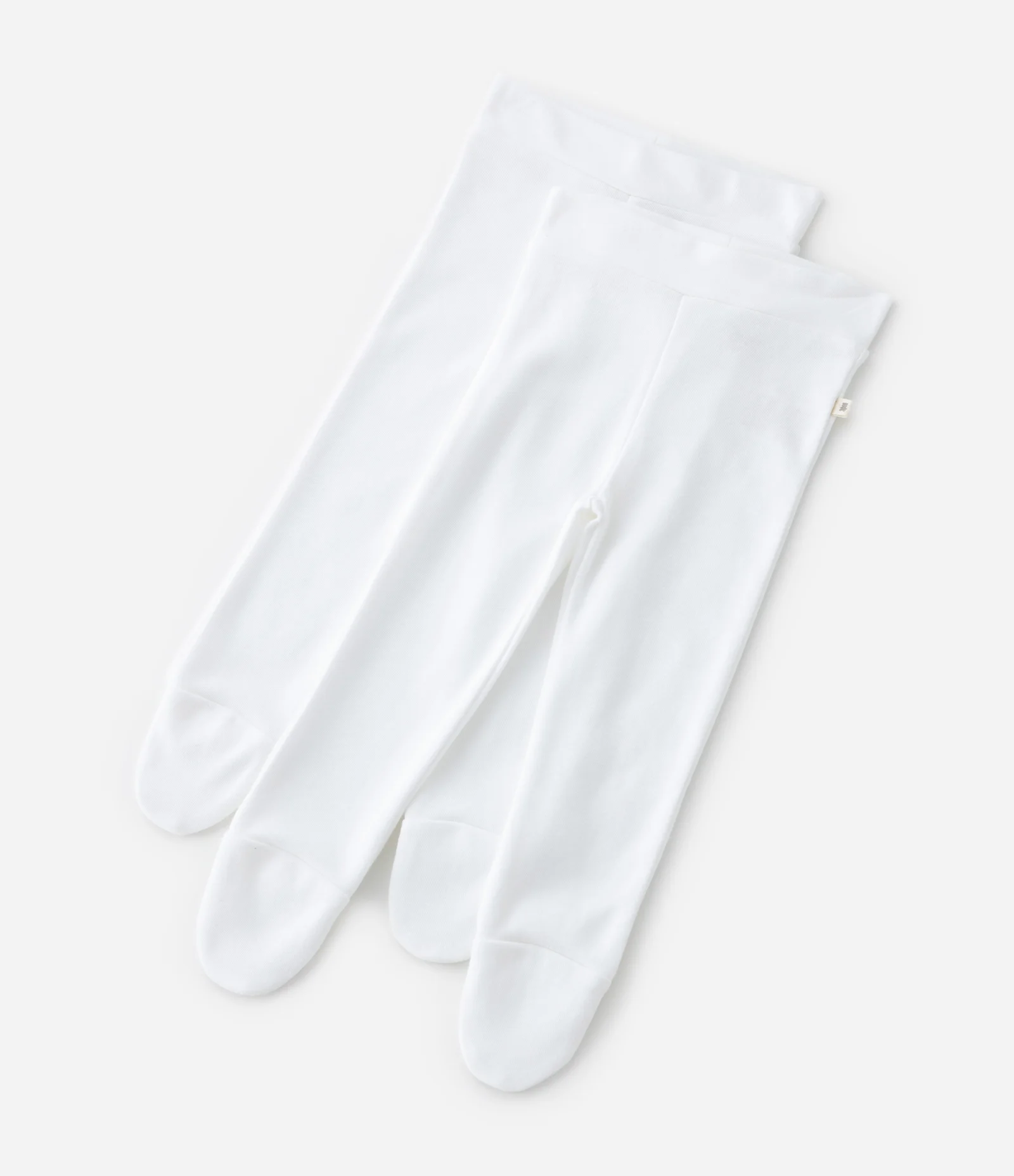 Kit 02 Calças Infantis com Pézinho em Suedine – Tam RN a 12 Meses Branco 1