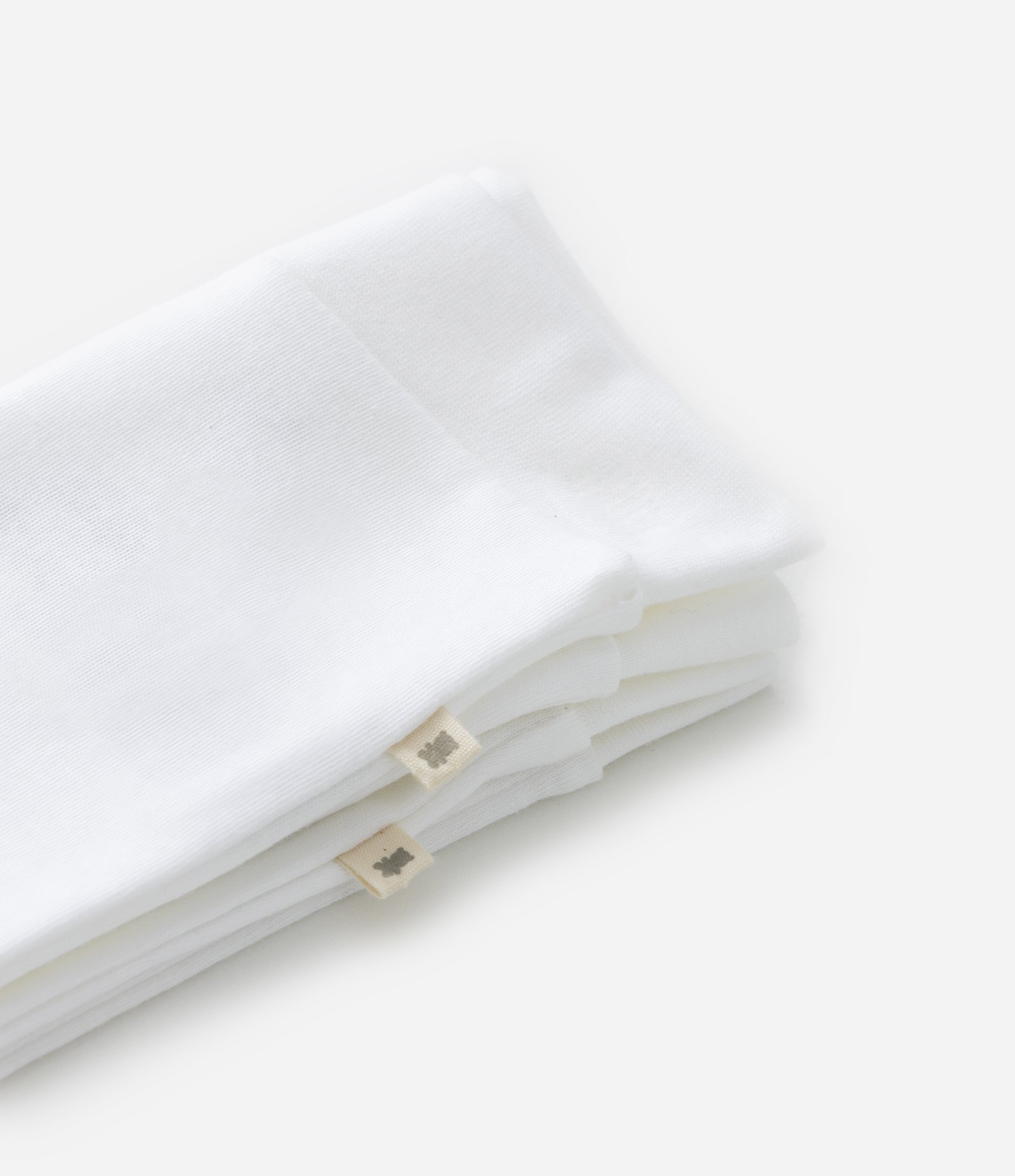 Kit 02 Calças Infantis com Pézinho em Suedine – Tam RN a 12 Meses Branco 4