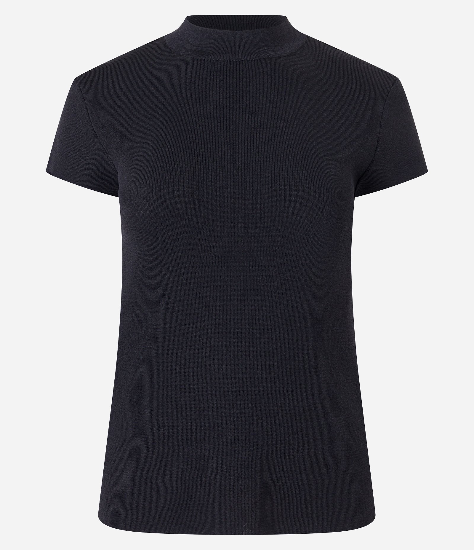 Blusa Canelada em Ribana com Gola Altinha Preto 6