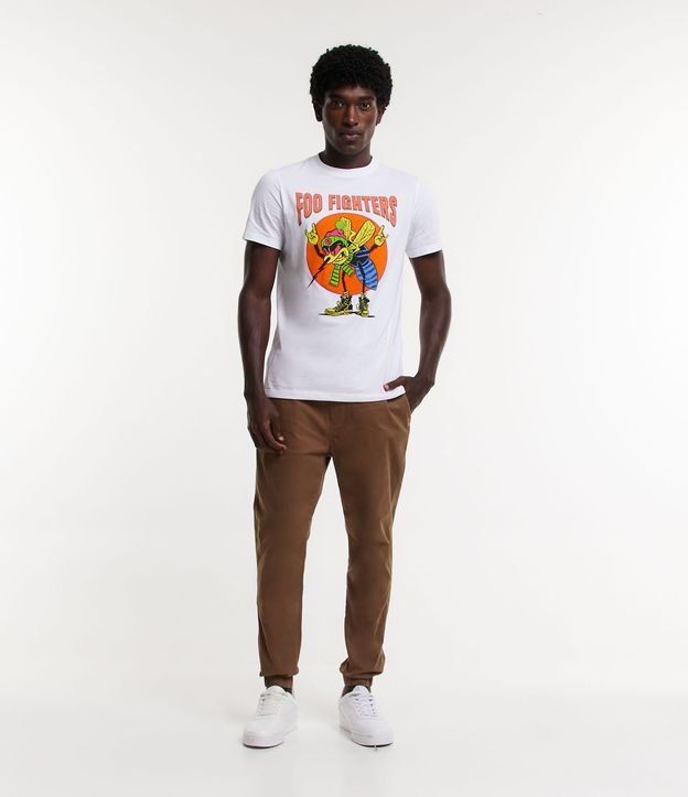 Calça Jogger em Sarja