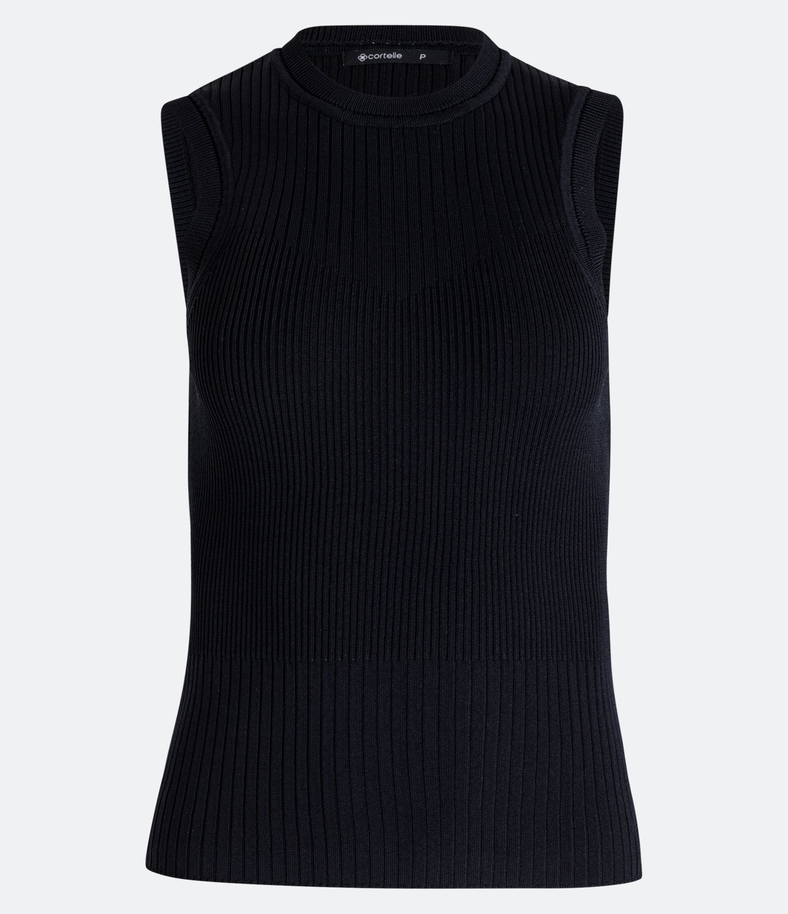 Blusa Sem Manga em Tricô com Ponto Diferenciado 5