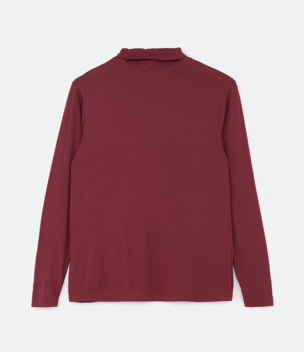 Blusa Básica en Viscolycra con Cuello Alto Curve & Plus Size Rojo 6