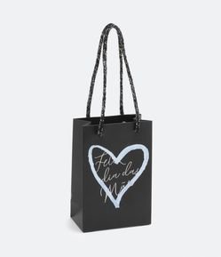 Embalagem de Presente Pequena com Estampa de Coração Feliz Dia das Mães