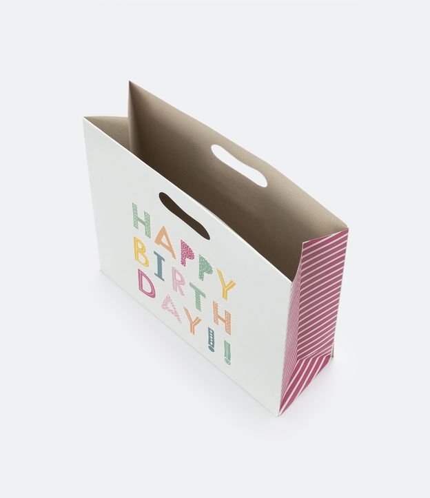 Embalaje de Regalo con Estampado Localizada Happy Birthday Day y Asa Fija Multicolores 2