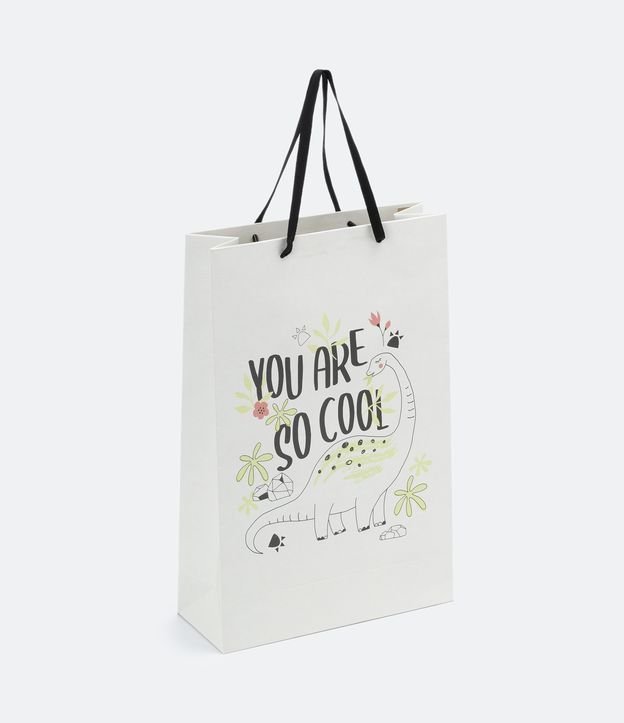 Embalagem de Presente Pequena com Estampa de Dinossauros