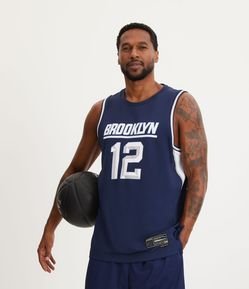 Regata Esportiva de Basquete em Tecnologia Dry com Estampa Brooklyn 12