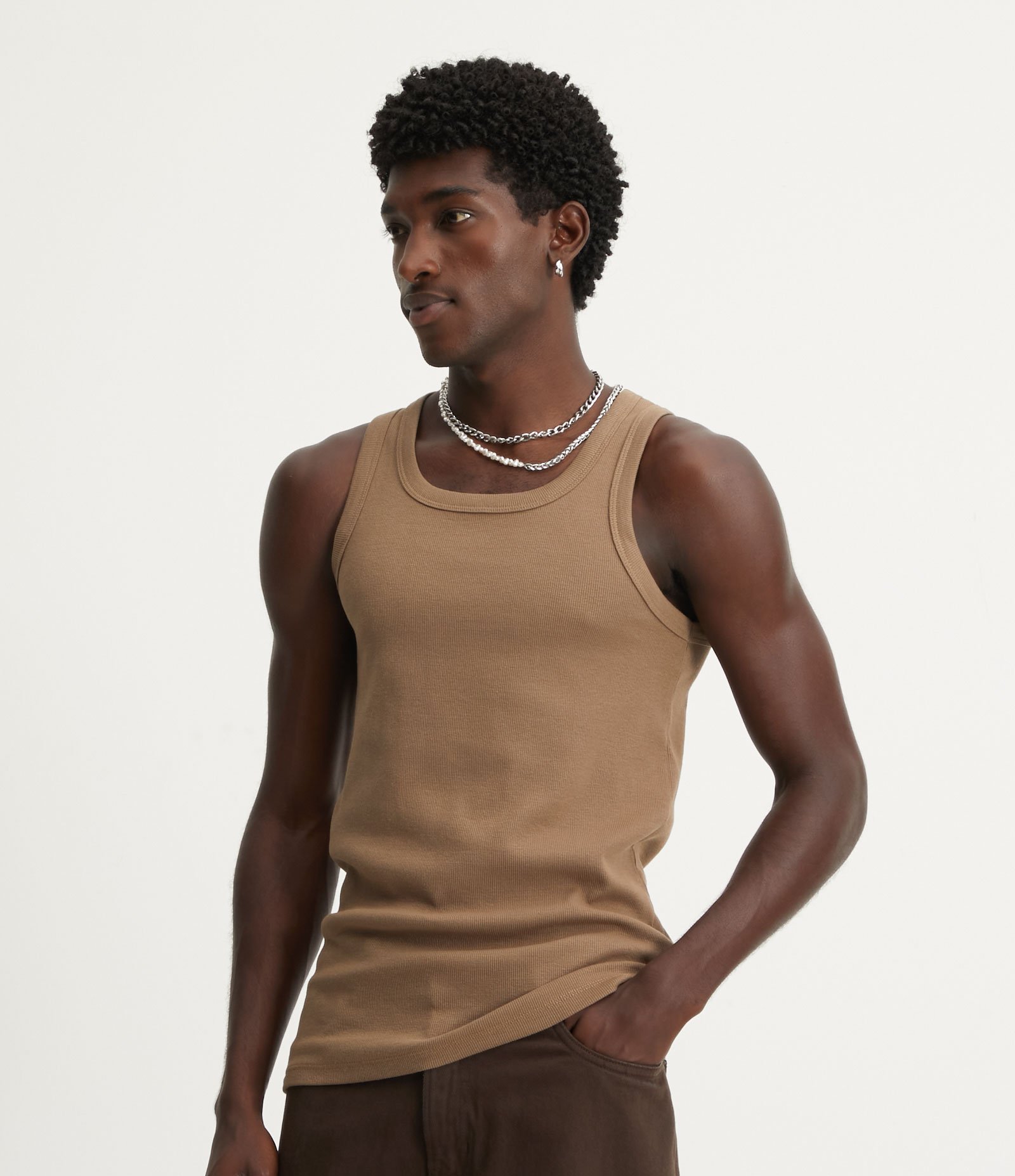 Regata Regular Básica em Ribana de Algodão 1