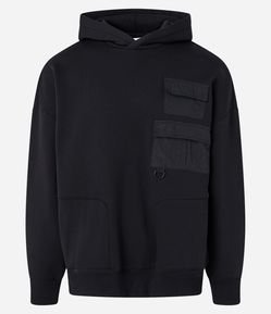 Blusão Balloon em Moletom com Forro Fleece e Capuz