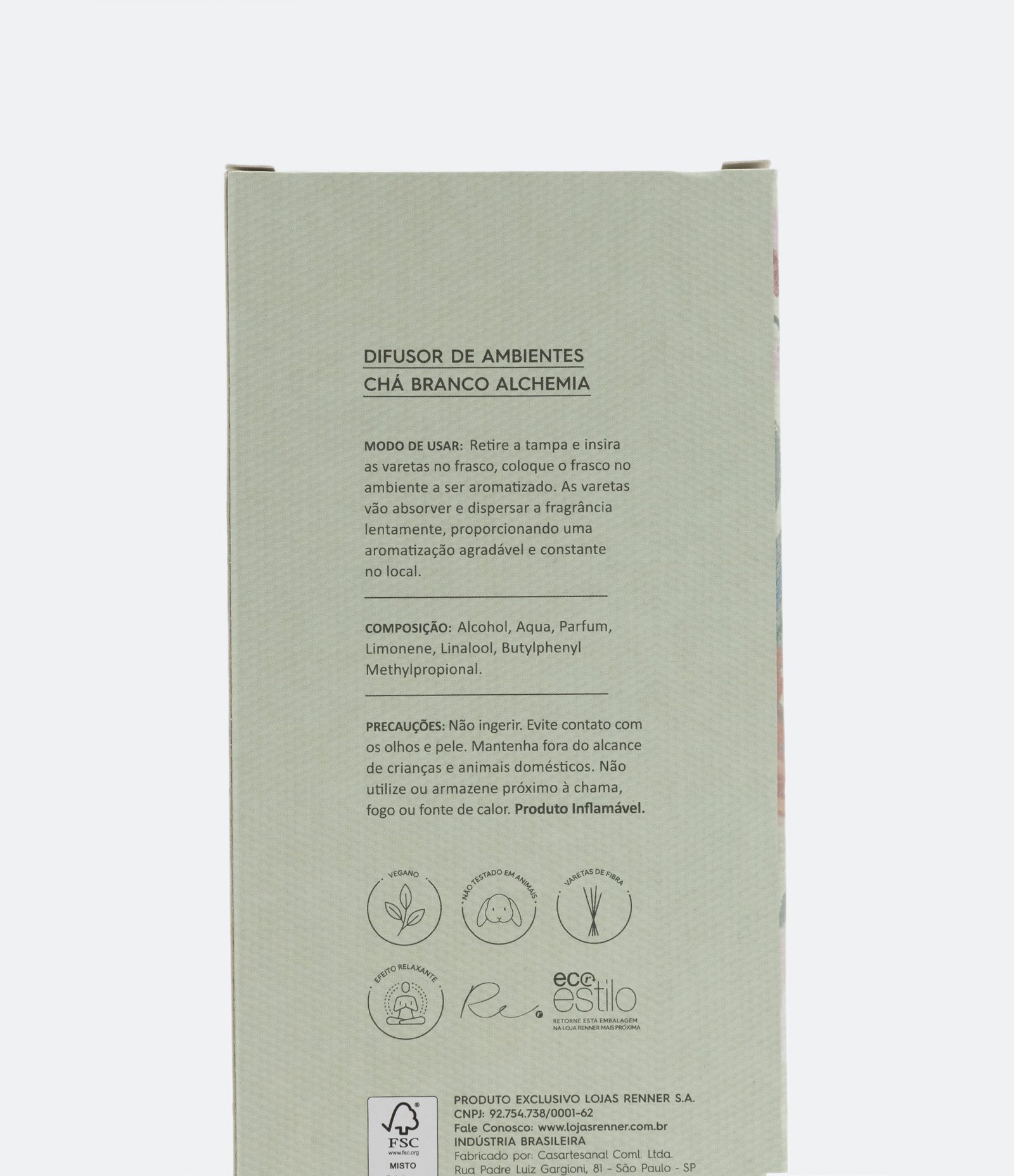 Difusor de Ambiente Chá Branco Alchemia 240ml 4