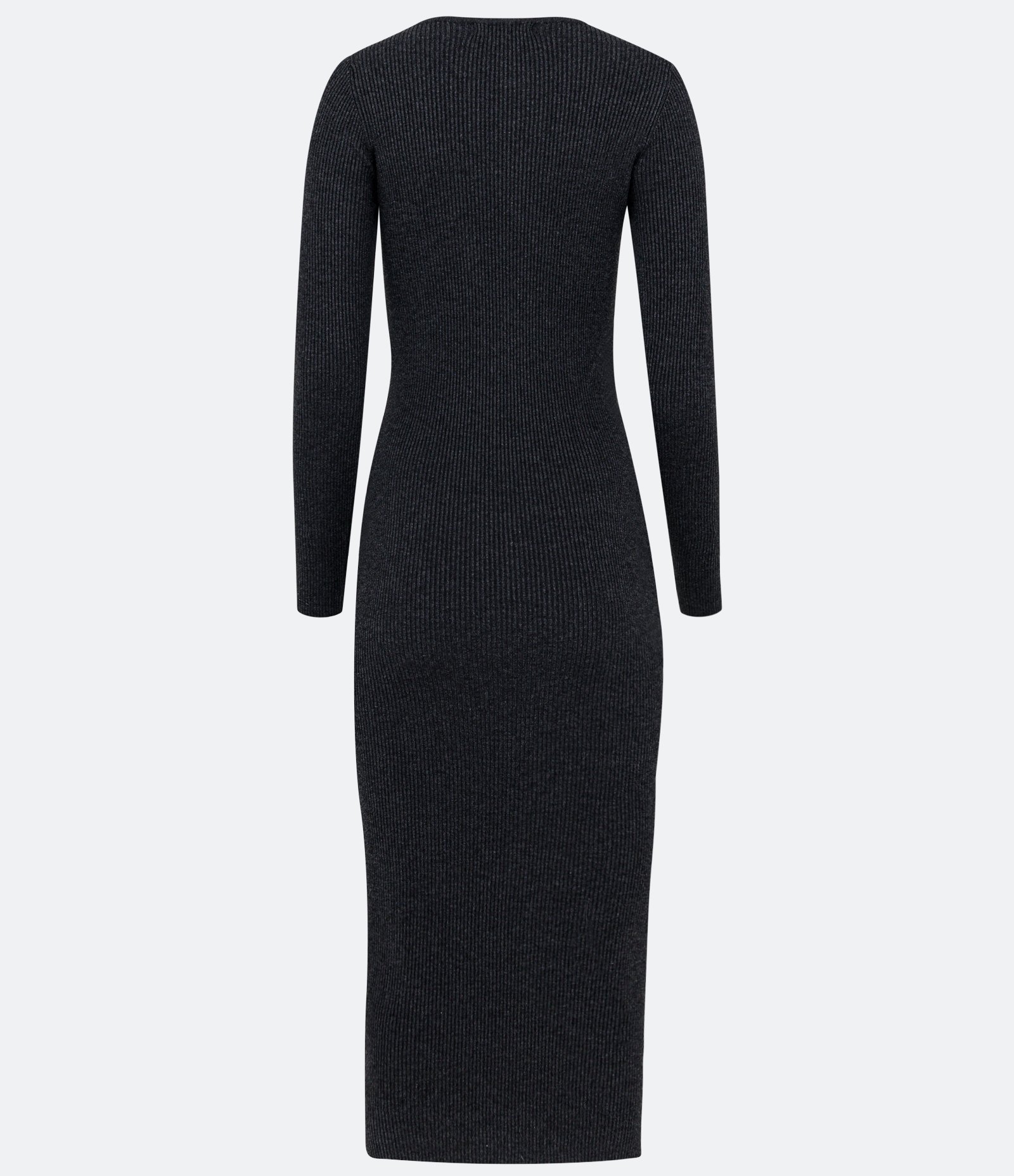 Vestido Midi Justo em Tricô com Gola Canoa 6