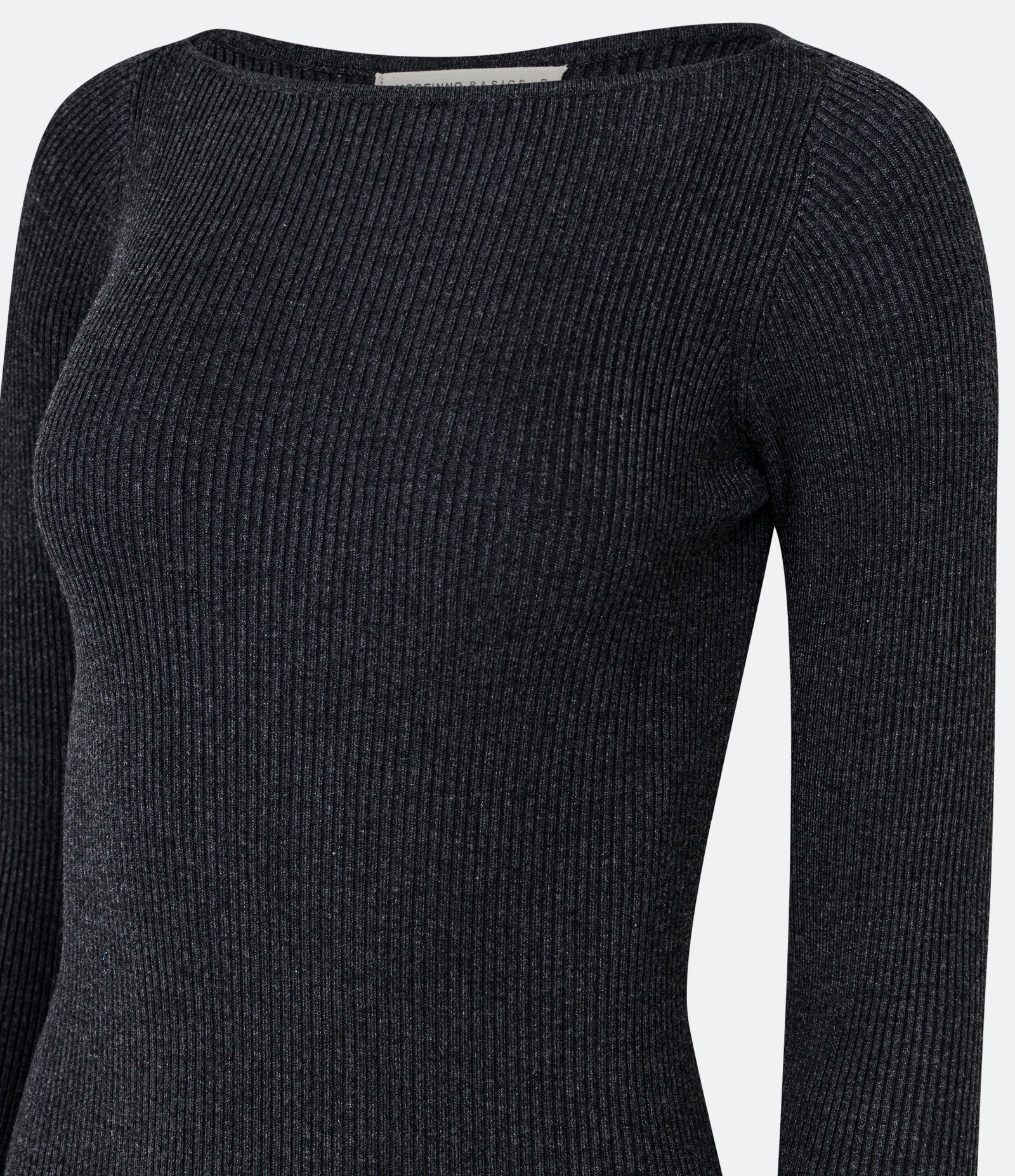 Vestido Midi Justo em Tricô com Gola Canoa 7