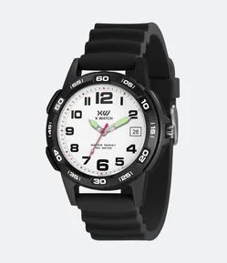 Relógio X Watch Analógico com Caixa em Poliuretano e Pulseira em Silicone XMPP1076 B2PX
