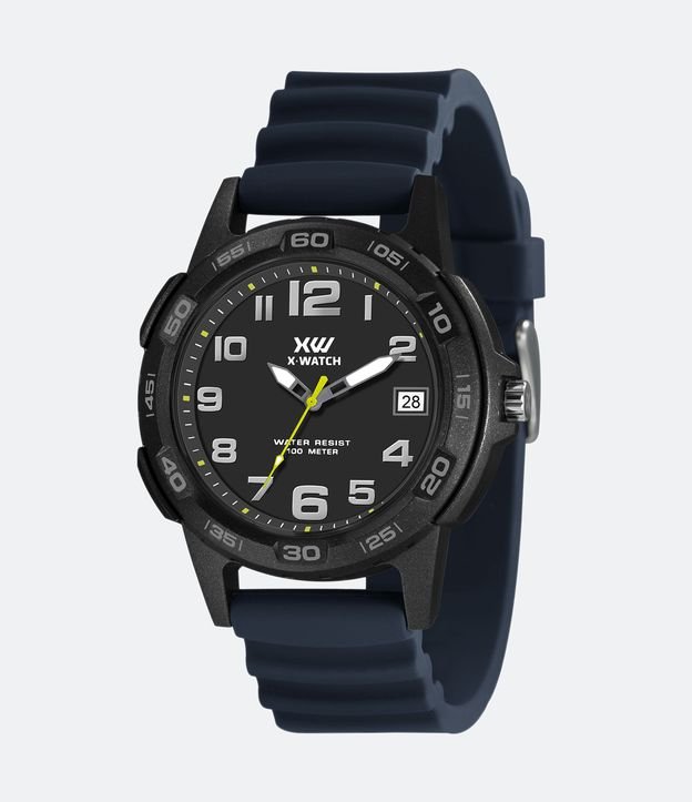 Relógio X Watch Analógico com Caixa em Poliuretano e Pulseira em Silicone  XMPP1078 P2DX - Cor: Azul Matte - Tamanho: U