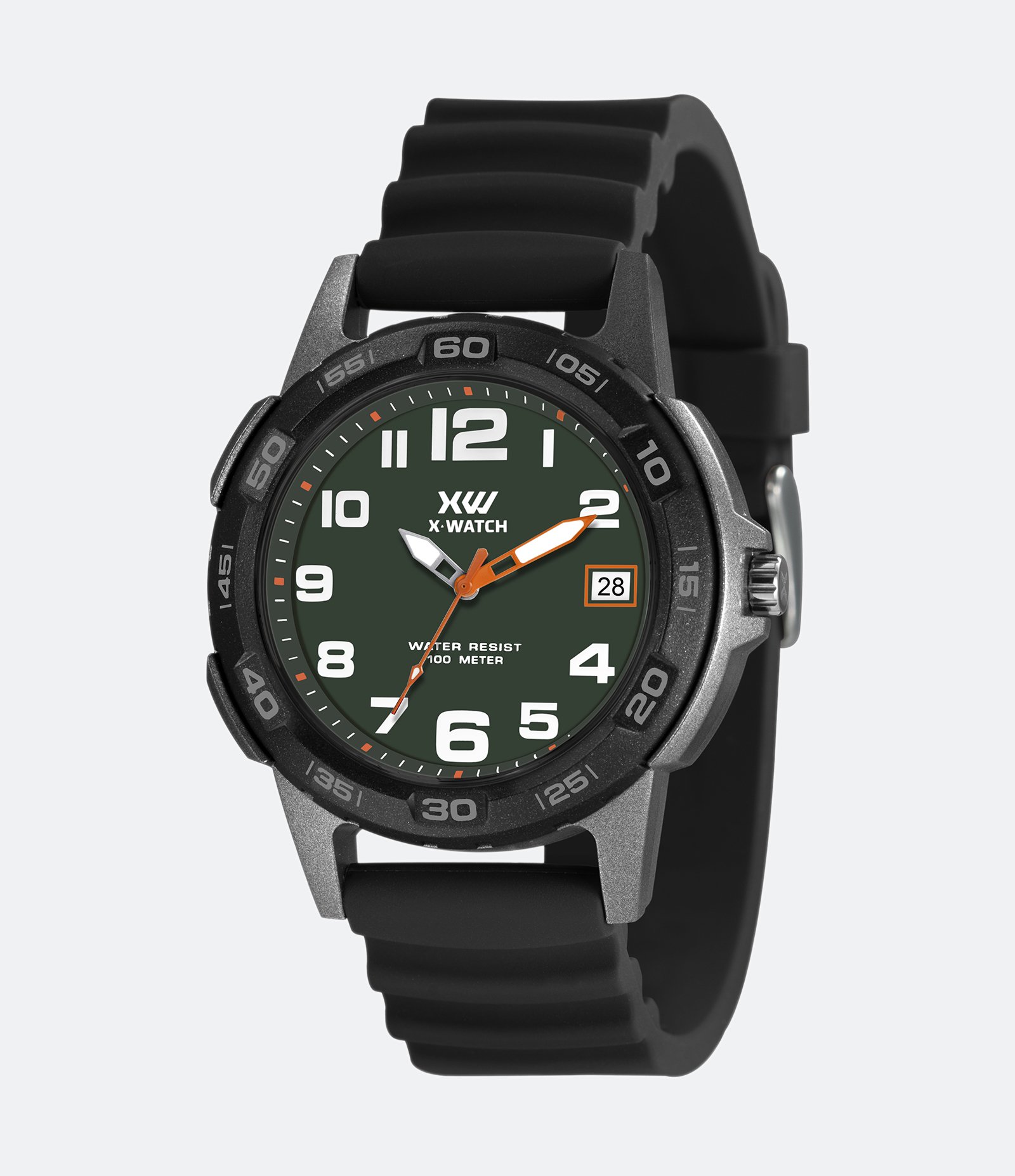 Relógio X-Watch Analógico em Silicone XMPP1079E2PX Preto