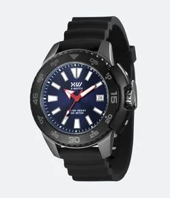 Relógio X Watch Analógico com Caixa em Poliuretano e Pulseira em Silicone XMPP1085 D1PX