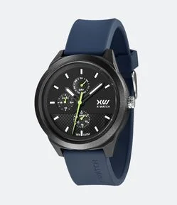 Relógio X Watch Analógico com Caixa em Poliuretano e Pulseira em Silicone XMPPM014 P1DX