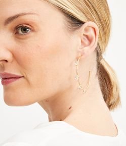 Brinco Argola com Zircônias Aplicadas