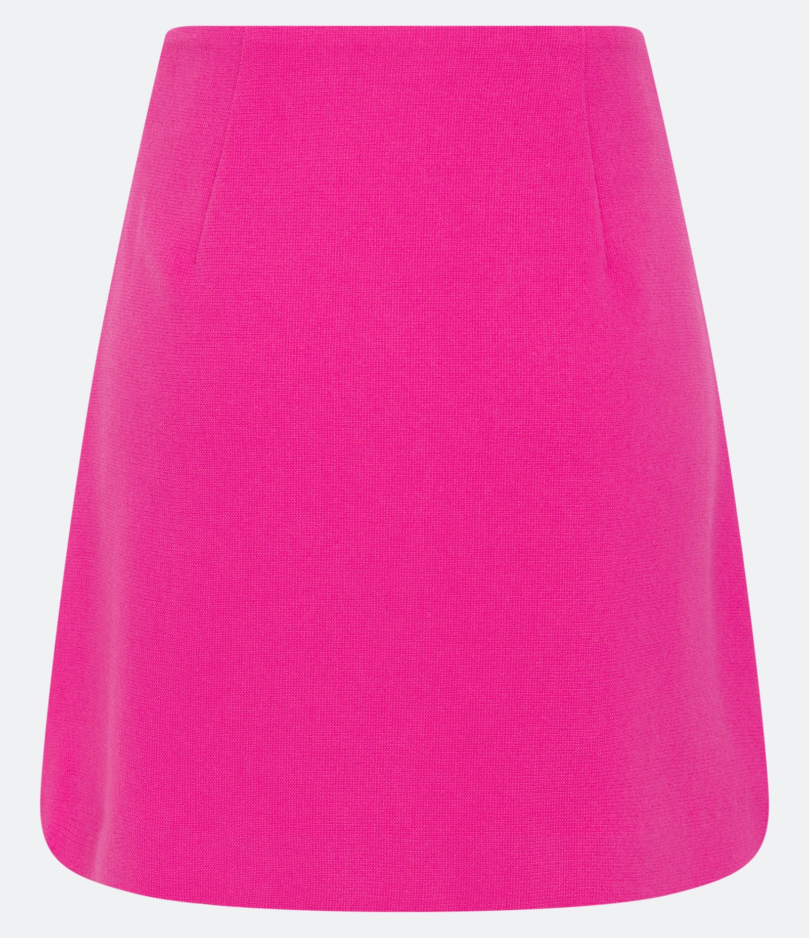 Saia Curta em Piquet Texturizado com Botões Diferenciados e Pregas Rosa 6