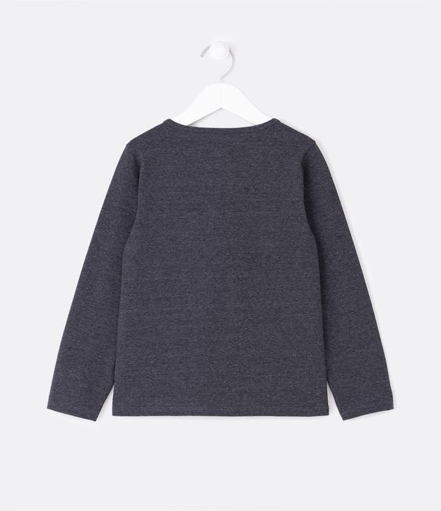 Blusa Infantil Estampado NY University - Talle 5 a 14 años Gris 2
