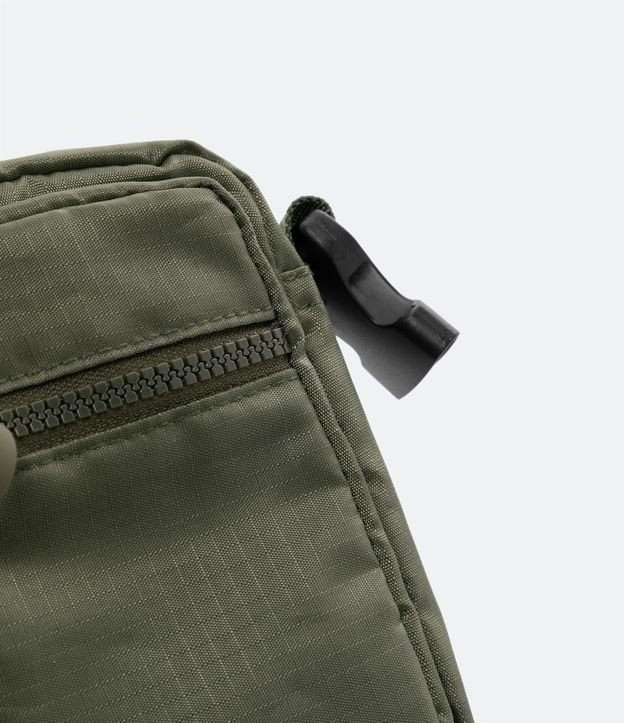 Bolsa Mini Bag com Bolso Frontal e Alça por Engate Verde Escuro 5