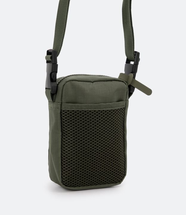 Bolsa Mini Bag com Bolso Frontal e Alça por Engate Verde Escuro 6