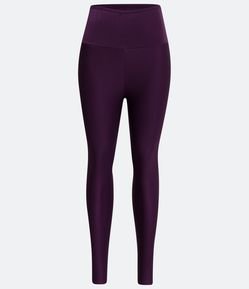 Calça Legging Esportiva em Poliamida Canelada com Cós Alto