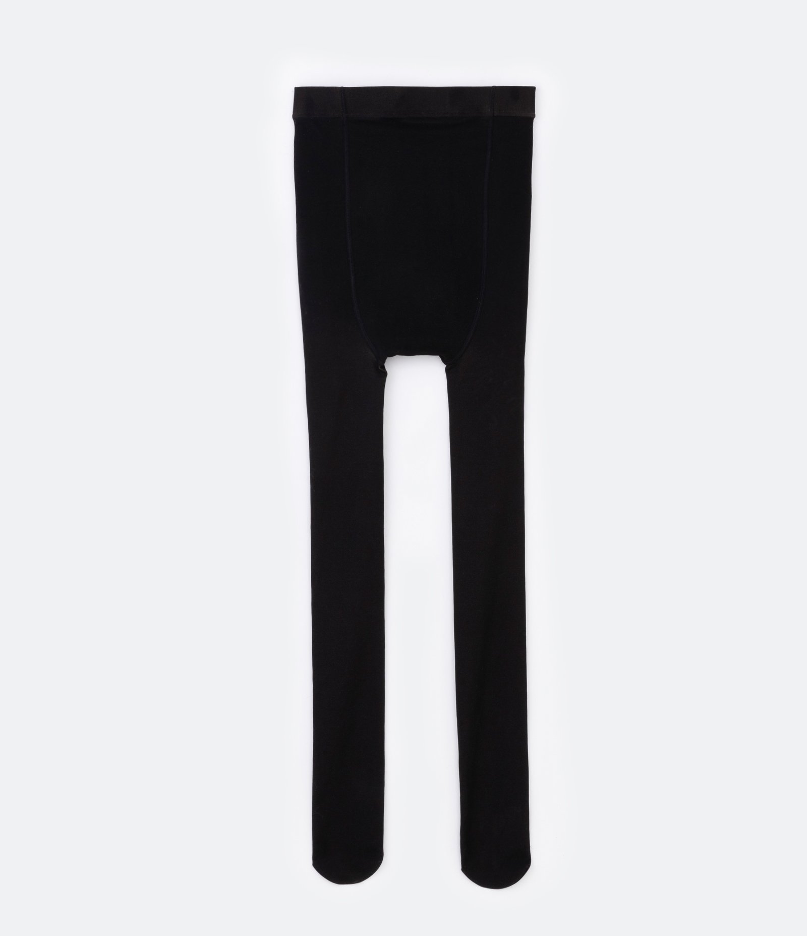 Meia Calça Legging Fio 15 em Fleece Preto 3